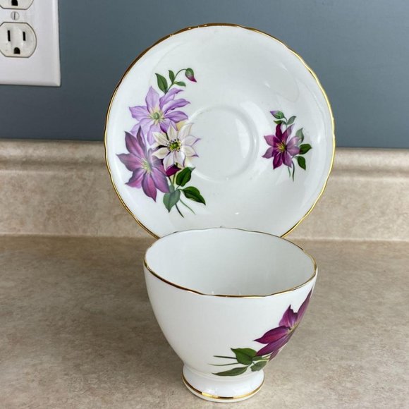 Delphine Budding Blooms Fine Bone China Tea Cup A - Picture 3 of 9